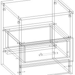 СОФИЯ Тумба прикроватная (венге/дуб белфорт) в Сысерти - sysert.mebel24.online | фото 3
