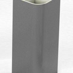 Угловое соединение для цоколя 90 гр. h150 мм (Алюминий, Белый, Черный, Сонома) в Сысерти - sysert.mebel24.online | фото