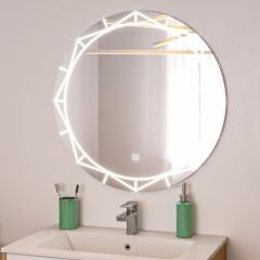 Зеркало Алжир 700 с подсветкой Домино (GL7033Z) в Сысерти - sysert.mebel24.online | фото 3