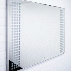 Зеркало Cosmo 100 alum с подсветкой Sansa (SC1004Z) в Сысерти - sysert.mebel24.online | фото 2