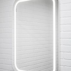 Зеркало Elis 100 white с подсветкой Sansa (SEe1045Z) в Сысерти - sysert.mebel24.online | фото 3