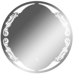Зеркало Канберра 700х700 с подсветкой Домино (GL7032Z) в Сысерти - sysert.mebel24.online | фото 1