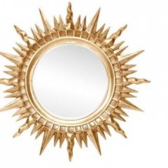 Зеркало круглое золото (1810(1) в Сысерти - sysert.mebel24.online | фото 1