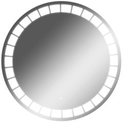 Зеркало Маскат 700х700 с подсветкой Домино (GL7057Z) в Сысерти - sysert.mebel24.online | фото 1