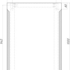 Зеркало Оттава 1000х700 с подсветкой Домино (GL7028Z) в Сысерти - sysert.mebel24.online | фото 8