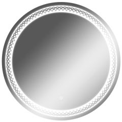 Зеркало Прая 700х700 с подсветкой Домино (GL7048Z) в Сысерти - sysert.mebel24.online | фото