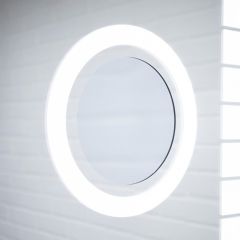 Зеркало Quadro 100 alum (линза) с подсветкой Sansa (SQL1030Z) в Сысерти - sysert.mebel24.online | фото 5