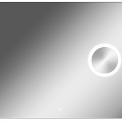 Зеркало Quadro 100 alum (линза) с подсветкой Sansa (SQL1030Z) в Сысерти - sysert.mebel24.online | фото