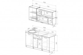 АНТИКА Кухонный гарнитур Стандарт (1600 мм) в Сысерти - sysert.mebel24.online | фото 2