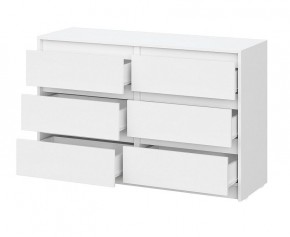 АЙДЕН КМ06-1200 Комод 6 ящиков (белый) в Сысерти - sysert.mebel24.online | фото 2