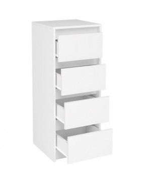 АЙДЕН КМ06-400 Комод 4 ящика (белый) в Сысерти - sysert.mebel24.online | фото 2