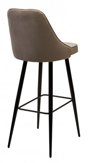 Барный стул NEPAL-BAR БЕЖЕВЫЙ #5, велюр/ черный каркас (H=78cm) М-City в Сысерти - sysert.mebel24.online | фото 2