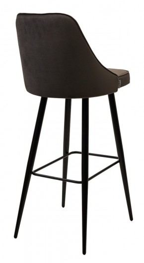 Барный стул NEPAL-BAR ГРАФИТ #14, велюр/ черный каркас (H=78cm) М-City в Сысерти - sysert.mebel24.online | фото 2