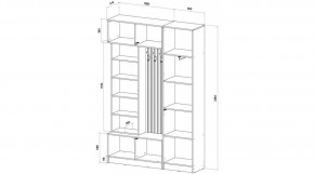 БАВАРИЯ Прихожая (дуб вотан/кашемир) в Сысерти - sysert.mebel24.online | фото 2