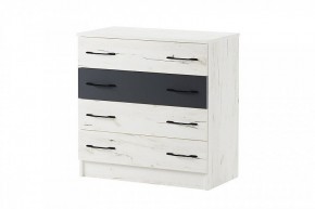 БЕАТРИС Комод К800 (дуб крафт белый/антрацит) в Сысерти - sysert.mebel24.online | фото 2