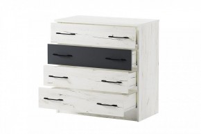БЕАТРИС Комод К800 (дуб крафт белый/антрацит) в Сысерти - sysert.mebel24.online | фото 3