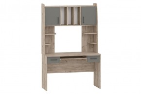 БЕТА Стол рабочий (дуб крафт серый/графит) в Сысерти - sysert.mebel24.online | фото 1