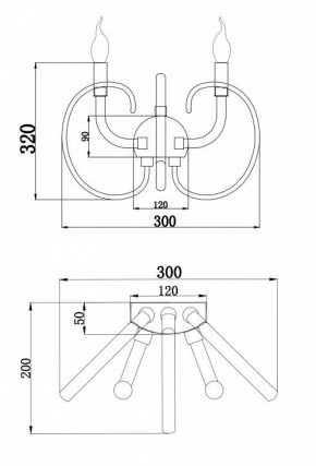 Бра Maytoni Atlanta MOD051WL-02TR в Сысерти - sysert.mebel24.online | фото 3