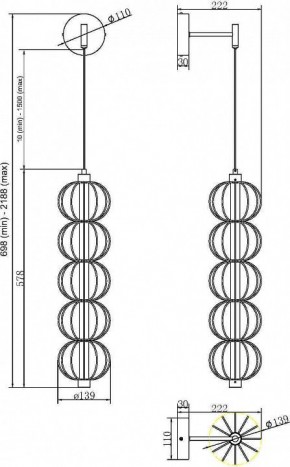 Бра Maytoni Golden Cage MOD216WL-L10G3K в Сысерти - sysert.mebel24.online | фото 2