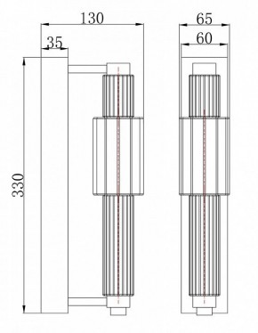 Бра Maytoni Verticale MOD308WL-L9CH3K в Сысерти - sysert.mebel24.online | фото 3