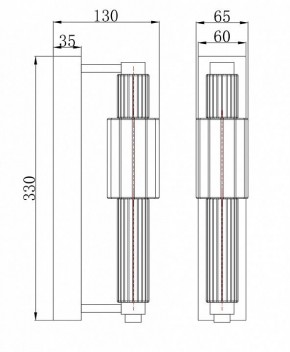 Бра Maytoni Verticale MOD308WL-L9GR3K в Сысерти - sysert.mebel24.online | фото 3