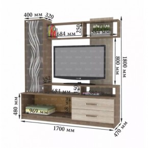 ДАРЬЯ Гостиная (Дуб Вотан/Белый глянец) в Сысерти - sysert.mebel24.online | фото 8