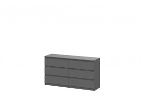 ДЕНВЕР Комод с ящиками (1,38м) Серия 2 (Графит серый) в Сысерти - sysert.mebel24.online | фото