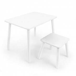 Детский комплект стол и табурет Rolti Baby (белая столешница/белое сиденье/белые ножки) в Сысерти - sysert.mebel24.online | фото