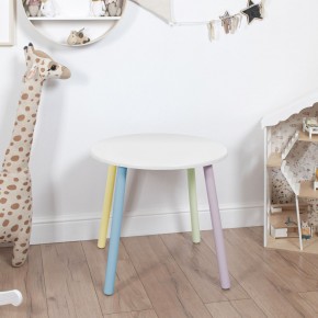 Детский стол круглый Rolti Baby (белый/цветной, массив березы/мдф) в Сысерти - sysert.mebel24.online | фото