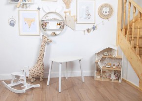 Детский стол Rolti Baby «Облачко»  (белый/белый, массив березы/мдф) в Сысерти - sysert.mebel24.online | фото