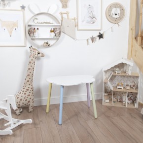 Детский стол Rolti Baby «Облачко»  (белый/цветной, массив березы/мдф) в Сысерти - sysert.mebel24.online | фото 1