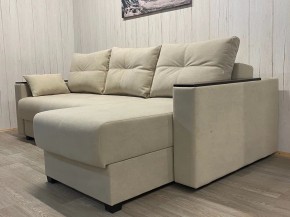 Диван угловой Комфорт-3 (НПБ+МДФ) велюр Luma 01 в Сысерти - sysert.mebel24.online | фото 2