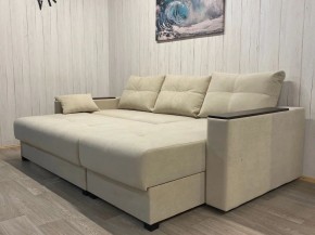 Диван угловой Комфорт-3 (НПБ+МДФ) велюр Luma 01 в Сысерти - sysert.mebel24.online | фото 4