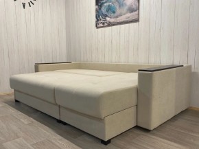 Диван угловой Комфорт-3 (НПБ+МДФ) велюр Luma 01 в Сысерти - sysert.mebel24.online | фото 5