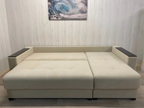 Диван угловой Комфорт-3 (НПБ+МДФ) велюр Luma 01 в Сысерти - sysert.mebel24.online | фото 6