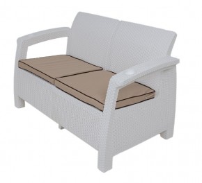 Диван Yalta Premium Sofa 2 Set (Ялта) белый (+подушки под спину) в Сысерти - sysert.mebel24.online | фото