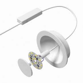DK2700-WH Встраиваемый светильник, IP 20, 7 Вт, LED 3000, белый, алюминий в Сысерти - sysert.mebel24.online | фото 5