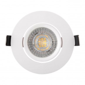 DK3020-WH Встраиваемый светильник, IP 20, 10 Вт, GU5.3, LED, белый, пластик в Сысерти - sysert.mebel24.online | фото 1