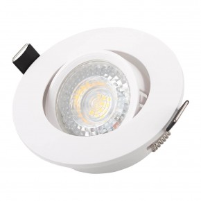 DK3020-WH Встраиваемый светильник, IP 20, 10 Вт, GU5.3, LED, белый, пластик в Сысерти - sysert.mebel24.online | фото 2
