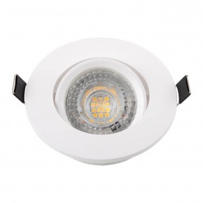 DK3020-WH Встраиваемый светильник, IP 20, 10 Вт, GU5.3, LED, белый, пластик в Сысерти - sysert.mebel24.online | фото 4