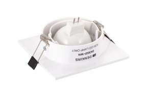 DK3021-WH Встраиваемый светильник, IP 20, 10 Вт, GU5.3, LED, белый, пластик в Сысерти - sysert.mebel24.online | фото 3