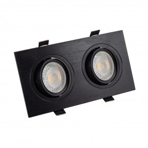 DK3022-BK Встраиваемый светильник, IP 20, 10 Вт, GU5.3, LED, черный, пластик в Сысерти - sysert.mebel24.online | фото 1
