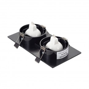 DK3022-BK Встраиваемый светильник, IP 20, 10 Вт, GU5.3, LED, черный, пластик в Сысерти - sysert.mebel24.online | фото 3