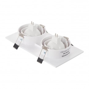 DK3022-WH Встраиваемый светильник, IP 20, 10 Вт, GU5.3, LED, белый, пластик в Сысерти - sysert.mebel24.online | фото 3
