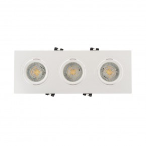 DK3023-WH Встраиваемый светильник, IP 20, 10 Вт, GU5.3, LED, белый, пластик в Сысерти - sysert.mebel24.online | фото 1