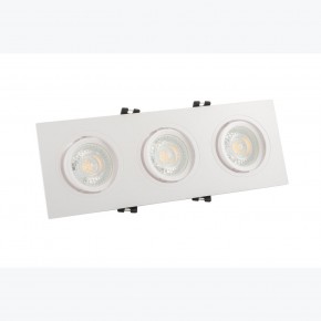 DK3023-WH Встраиваемый светильник, IP 20, 10 Вт, GU5.3, LED, белый, пластик в Сысерти - sysert.mebel24.online | фото 2