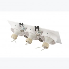 DK3023-WH Встраиваемый светильник, IP 20, 10 Вт, GU5.3, LED, белый, пластик в Сысерти - sysert.mebel24.online | фото 4