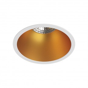 DK3026-WG Встраиваемый светильник, IP 20, 10 Вт, GU5.3, LED, белый/золотой, пластик в Сысерти - sysert.mebel24.online | фото 1