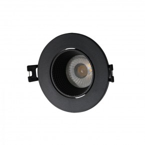 DK3061-BK Встраиваемый светильник, IP 20, 10 Вт, GU5.3, LED, черный/черный, пластик в Сысерти - sysert.mebel24.online | фото 1