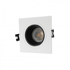 DK3071-WH+BK Встраиваемый светильник, IP 20, 10 Вт, GU5.3, LED, белый/черный, пластик в Сысерти - sysert.mebel24.online | фото